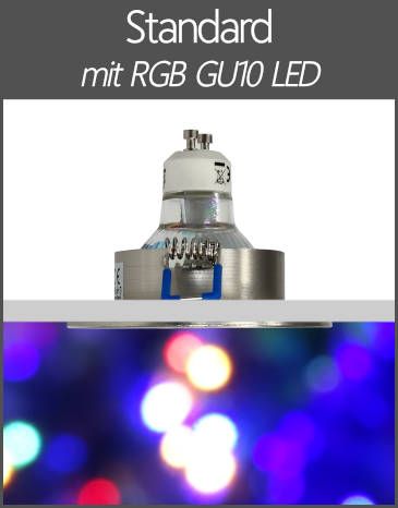 LED Einbaustrahler RGB Farbwechsel Standard GU10