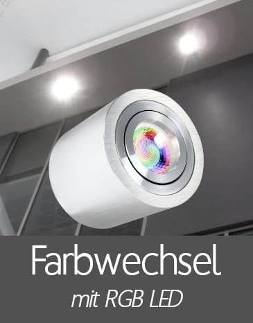 Außenleuchten Aufbaustrahler IP44 mit RGB LED