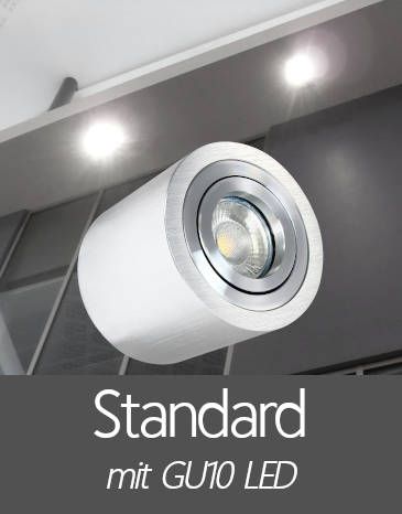 Außenleuchten Aufbaustrahler IP44 mit Standard GU10 LED