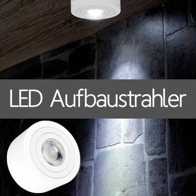 LED Aufbaustrahler IP44 für Außenanlagen Haus Vordach Fassade