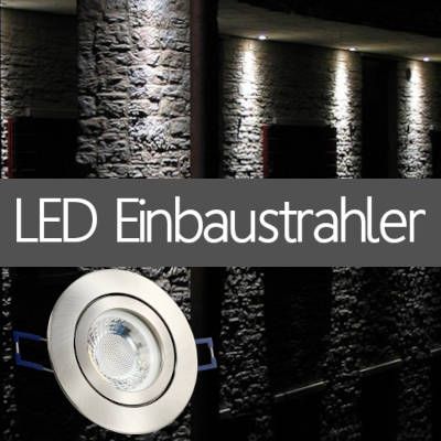 LED Einbaustrahler IP44 für Außenanlagen Haus Vordach Fassade
